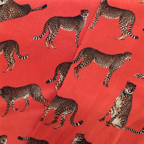 Our online store is still open and we are now shipping essential winter fabrics. Leopard Silk Fabric - red x 22cm