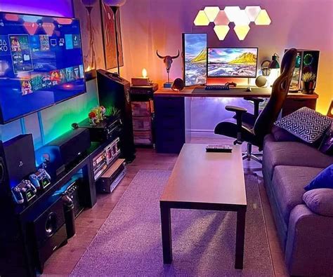 Gaming Room Living Room Setup Ideas Small Game Rooms Living Room