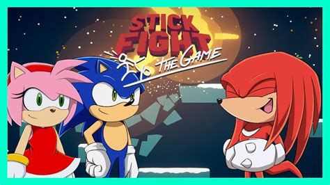 Knuckles Amy And Sonic Play Stick Fight Youtube