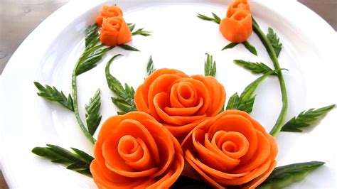 Italypaul Art In Fruit And Vegetable Carving Lessons Carrot Rose