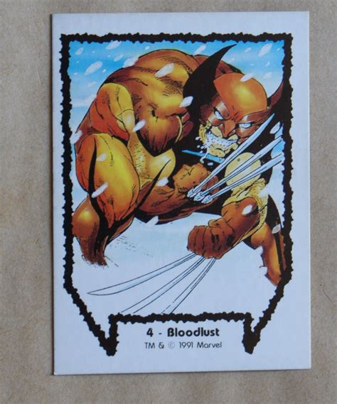 Wolverine Then Til Now I Base Trading Card 4 Bloodlust A Comic