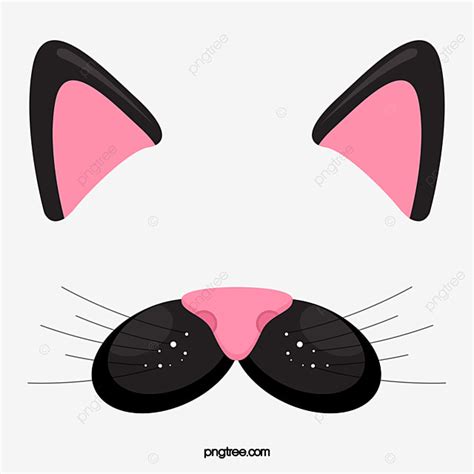 Cartoon Cat Ears Cat Clipart Cartoon Clipart Pink Png Transparent