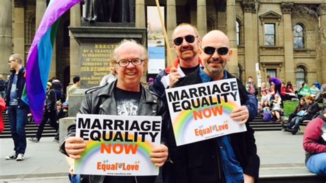 Labor Greens Join Marriage Equality Activists At Rally In Melbourne Following Free Vote