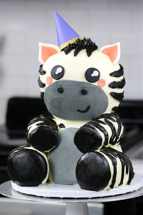 Zebra Cake Adorable Animal Cake Recipe And Tutorial