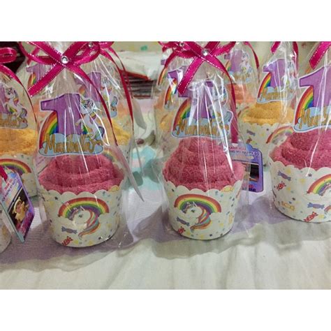Towel Cupcake Unicorn Souvenirs Unicorn Giveaways For Birthday Or