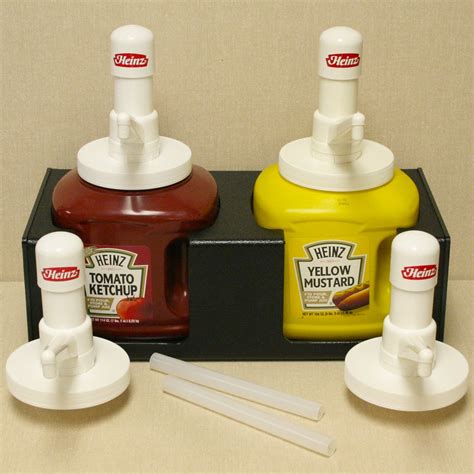 Professional Holder And 2 Pumps For Heinz 10 Jugs Of Mustard And