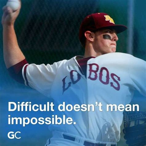 Difficult Doesnt Mean Impossible Baseball Cards Impossible Difficult