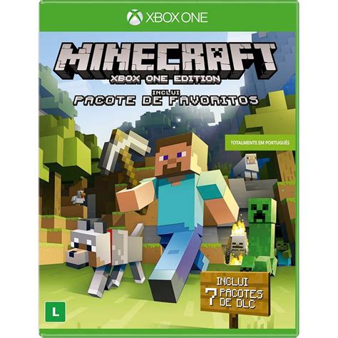 Minecraft Xbox One Português Novo Mídia Física Dlc Favoritos