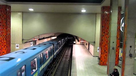 Stm Metro Rosemont Station Mr 73 On Orange Line Arriving Hd Youtube