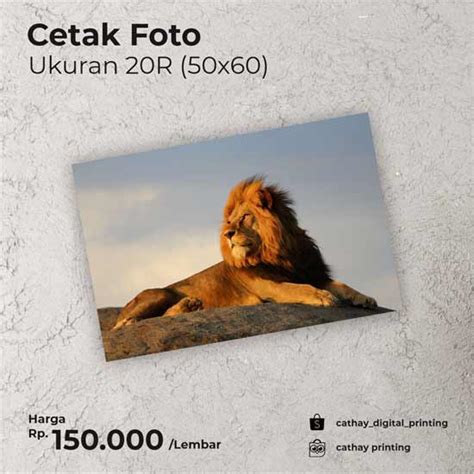 Cetak Foto R X Cm Cathay Digital Printing