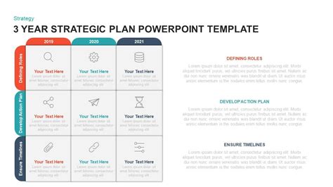 3 Year Strategic Plan Powerpoint Template And Kaynote Slidebazaar