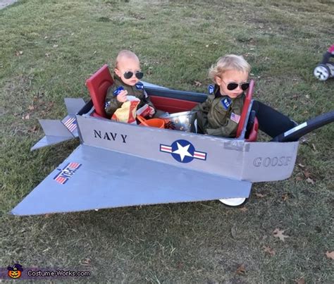 Top Gun Goose And Maverick Babies Costume