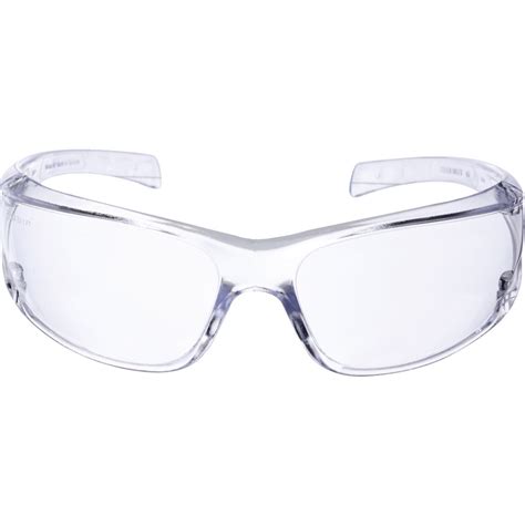 3m virtua safety glasses clear lens half frame clear frame impact resistant scratch