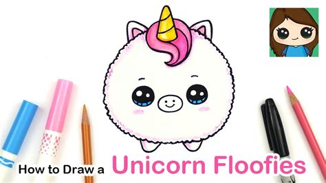 How To Draw A Baby Unicorn Easy Floofies Fluffy
