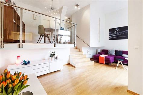 Modern Norwegian Interior Design For Two Level Apartment In Oslo