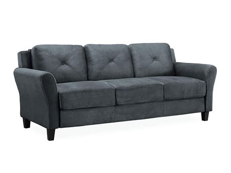 LifeStyle Solutions Harrington Sofa in Grey, Dark Grey # ...
