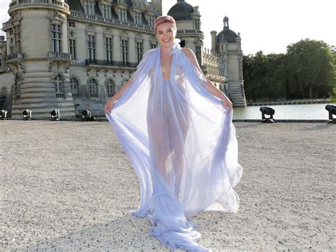 Florence Pugh Rocks Naked Dress To Paris Fashion Week News Com Au