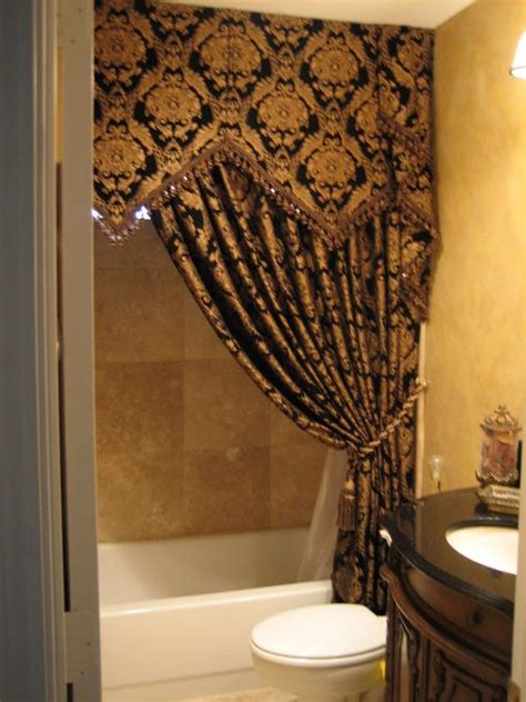 Shower Curtain Black And Gold Shower Curtain With Valance Home