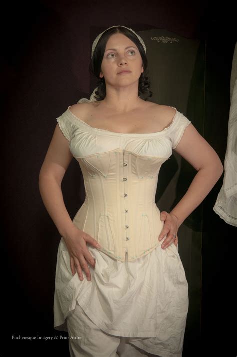 Mid Victorian Corset In Cotton Drill By Prior Attire Historical Dresses Victorian Clothing