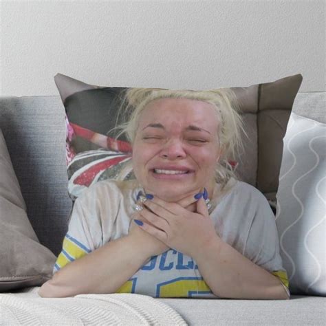 Trisha Paytas Crying Meme Throw Pillow By Mattysus Crying Meme