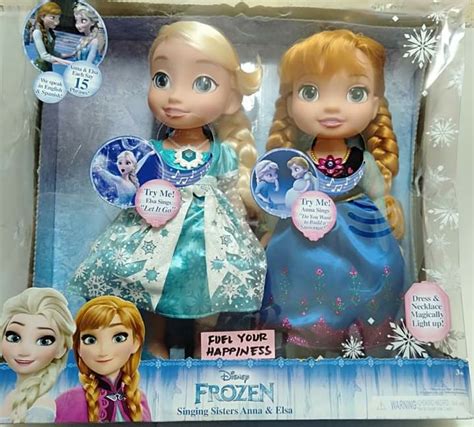 14 Inches High Disney Frozen Anna And Elsa Dolls From Jakks Pacific They Light And Sing Hobbies
