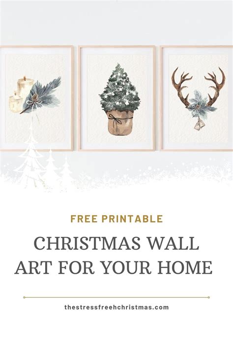 Free Printable Christmas Wall Art The Stress Free Christmas