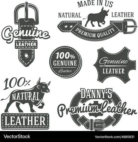 Set Of Vintage Belt Logo Designs Retro Royalty Free Vector