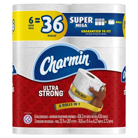 Charmin Ultra Strong Toilet Paper 18 Super Mega Rolls 696579928472 Ebay
