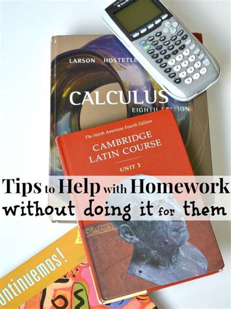 Tips For Helping Kids With Homework Without Doing It For Them Lesson