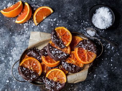 Candied Orange Slices Dipped In Chocolate The Table By Harry And David