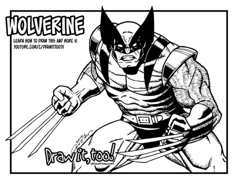 Elegant wolverine coloring pages 30 for your seasonal colouring. The Wolverine! | Draw it, Too!