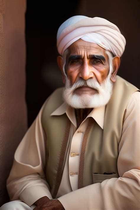 Lexica Old Pakistani Man With White Color