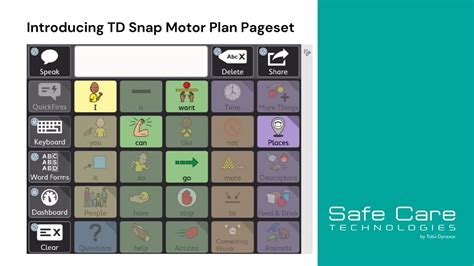 Introducing Td Snap Motor Plan Pageset Youtube