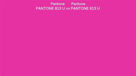 Pantone 813 U Vs Pantone 813 U Side By Side Comparison