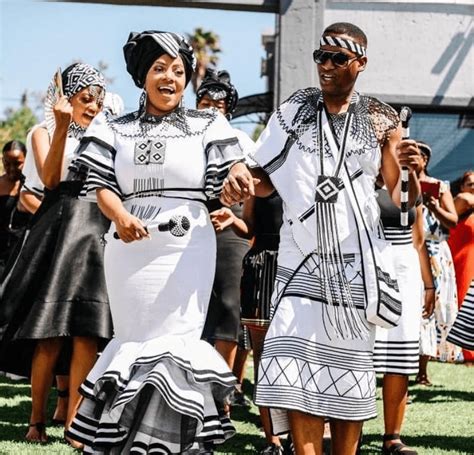 clipkulture xhosa bride and groom in umbhaco traditional wedding attire