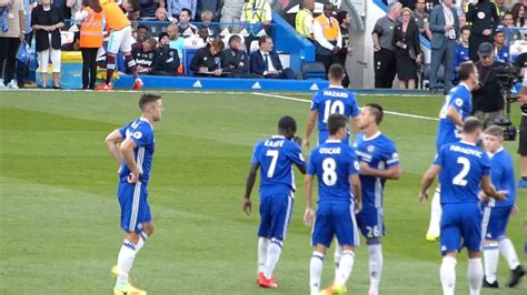 Chelsea V West Ham United Teams Coming Onto The Pitch Youtube