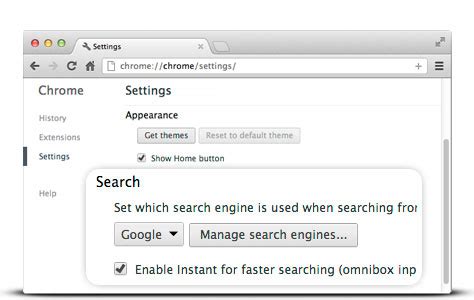 If it's not set to gmail, just clear the default. Make Google your default search provider - Google