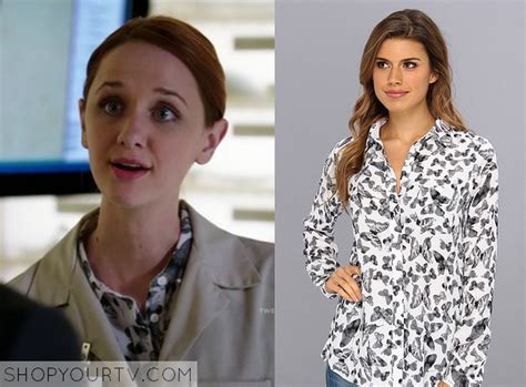 Bones Season 9 Episode 23 Jessicas Butterfly Print Blouse Shop Your Tv