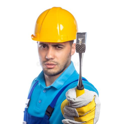 Builder Construction Worker Stock Photo Image Of Hammer Craftsman
