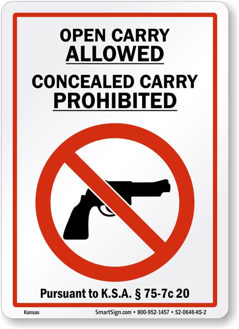 Open Carry Allowed, Concealed Prohibited Kansas Gun Law ...