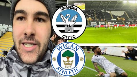 Swansea City 2 2 Wigan Athletic A Poor Effort But A Good Comeback Match Vlog Youtube