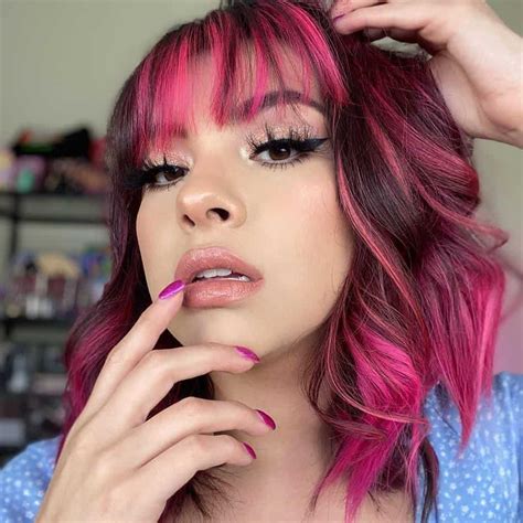 Hot Pink And Black Hairstyles