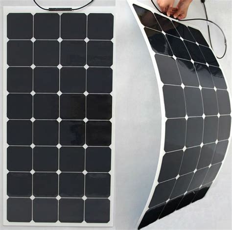 100w Photovoltaic Solar Panelssemi Flexible Solar Modulesunpower Cell