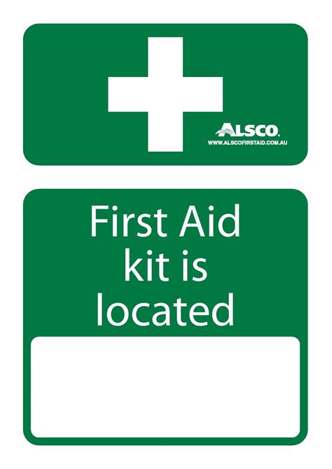 First Aid Kit Sign Free Printable Free Printable Templates
