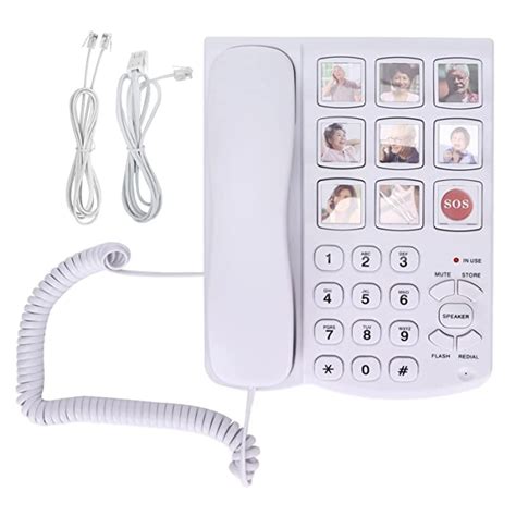 Buy Big Button Corded Phone Photo Memory Landline Phone With Speed