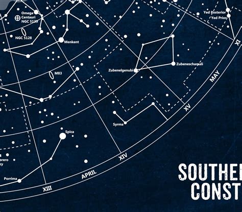 Stars Map Constellations Map Chalkboard Astronomy Poster Star Art