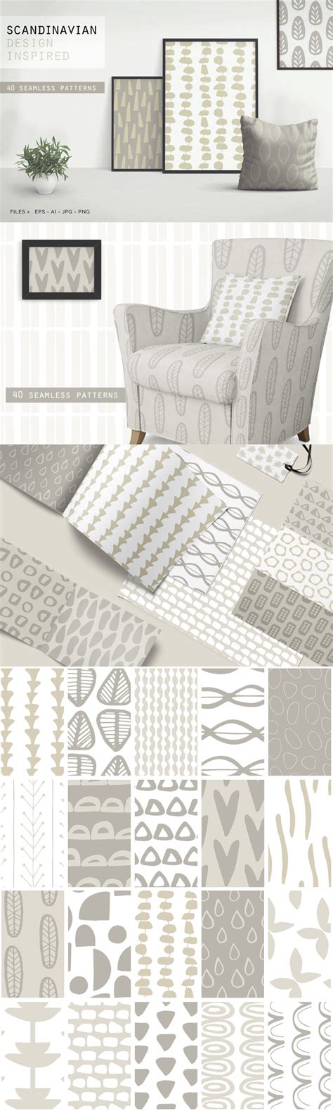 40 Scandinavian Patterns This Beautiful Set Of Patterns Is Inspired