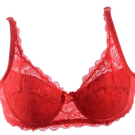 Brand Women 34 Cup Sexy Bra Floral Lace Embroidery Underwear Ladies