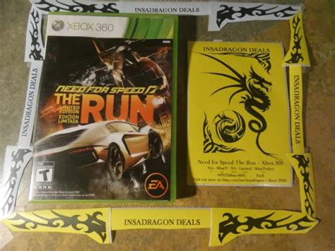 Need For Speed The Run Limited Edition Nfs Xbox 360 2011 Mint