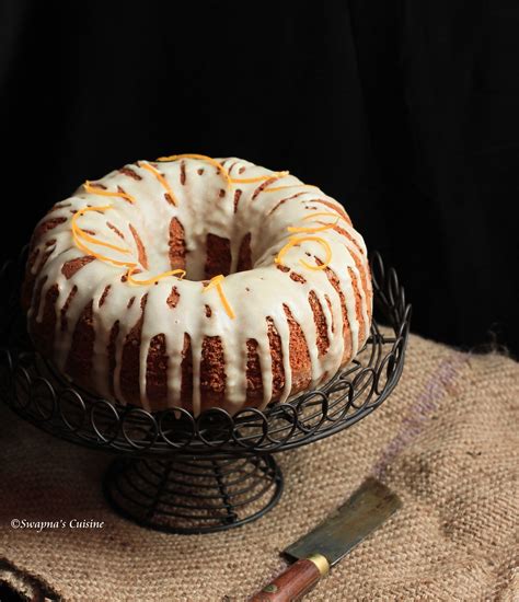 Swapnas Cuisine Orange Cardamom Bundt Cake